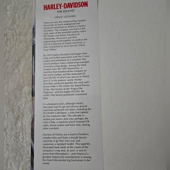 Harley-Davidson The Legend By Grant Leonard Coffee Table Book - Picture 13 of 16